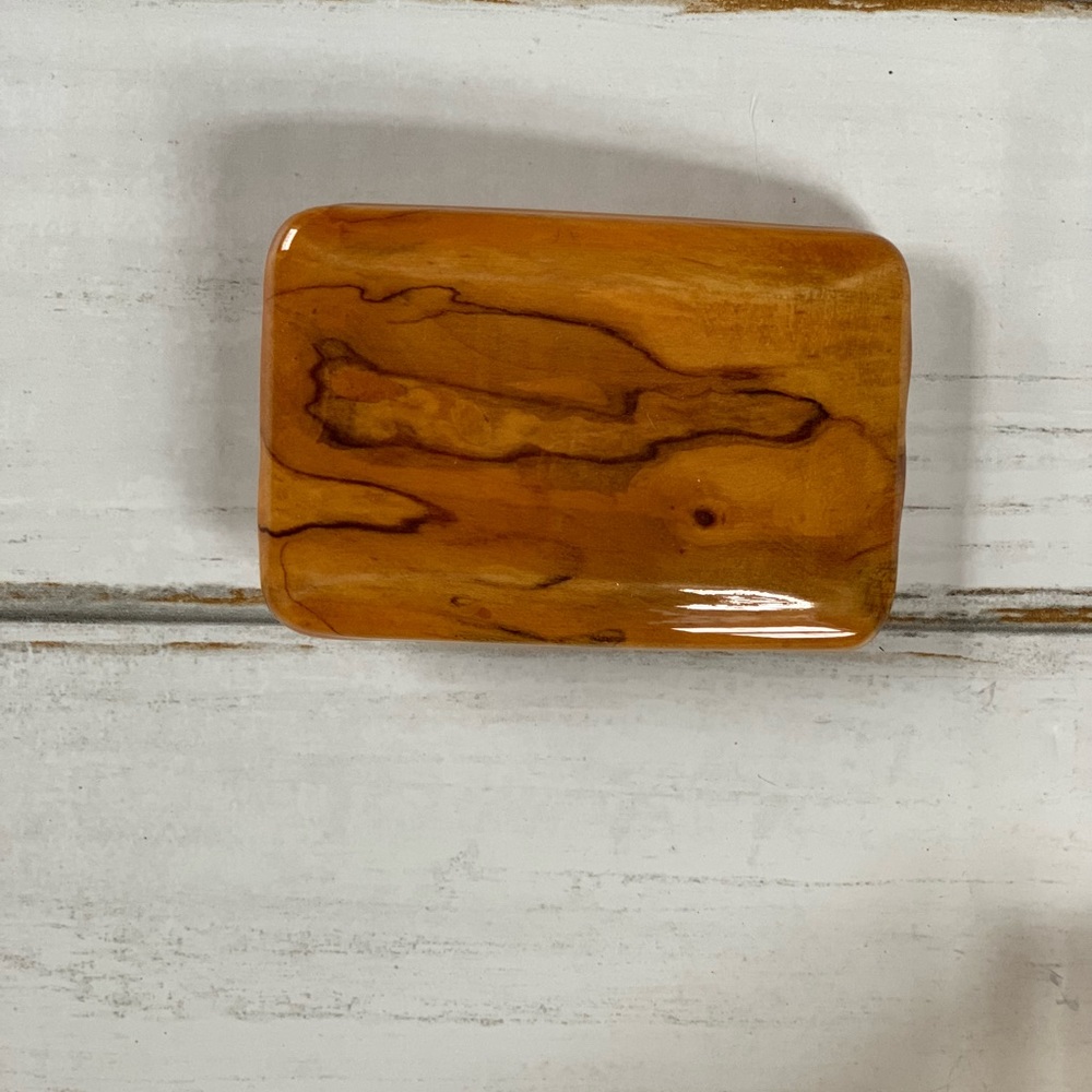 Spalted maple handmade belt buckle